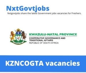Department of Cooperative Governance and traditional Affair Vacancies 2022 @kzncogta.gov.za