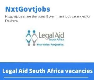 legal aid Paralegal Vacancies In Port Shepstone 2022