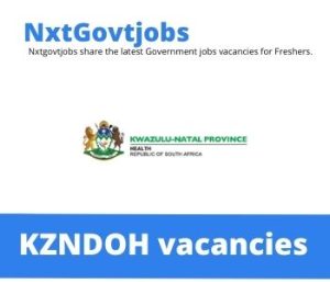 kwazulu Natal Department of Health Deputy Manager Nursing Vacancies in Ladysmith 2023