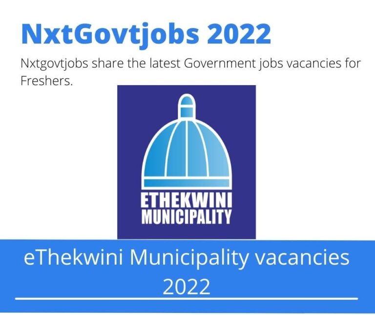 eThekwini Municipality Gis Technician Vacancies in Durban 2023
