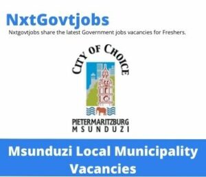 Msunduzi Municipality Personal Assistant Vacancies in Pietermaritzburg 2022