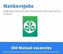 Old Mutual Financial Advisor Vacancies in Kokstad 2023