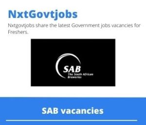 SAB Brewing Operator Vacancies in Durban 2023