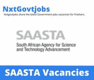 SAASTA Biodiversity Technician Vacancies in Pietermaritzburg 2023