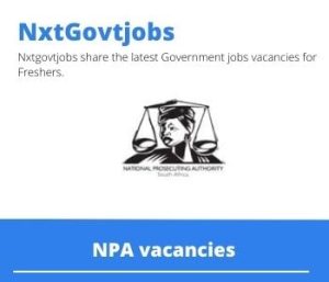 NPA Head Control Prosecutor Vacancies in Empangeni 2023