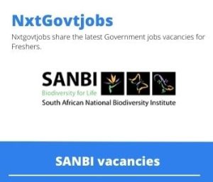 SANBI Horticulturist Vacancies in Pietermaritzburg 2023