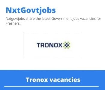 Tronox Senior Maintenance Engineer Vacancies in Durban – Deadline 10 June 2023