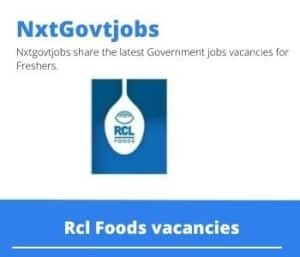 Rcl Foods Engineering Administrator Vacancies in Durban- Deadline 19 May 2023