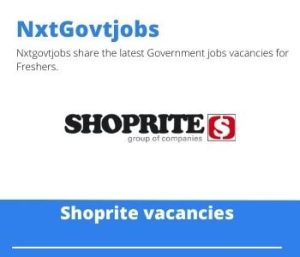 Shoprite Warehouse Supervisor Vacancies in Pinetown- Deadline 22 May 2023