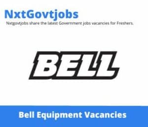 Bell Equipment Mechanic Vacancies in Vryheid – Deadline 06 June 2023