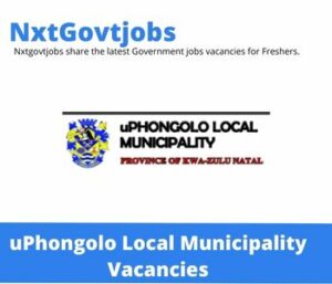 uPhongolo Local Municipality Pmu Technician Vacancies in Durban – Deadline 08 Aug 2023