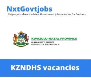 Chief Works Inspector Vacancies in Kwazulu Natal Department of Human Settlements – Deadline 28 Jul 2023