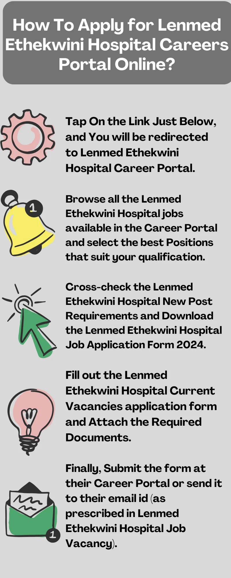 How To Apply for Lenmed Ethekwini Hospital Careers Portal Online?