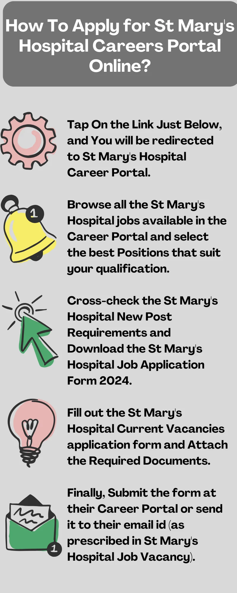 How To Apply for St Mary's Hospital Careers Portal Online?